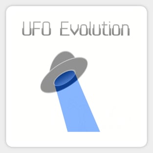 UFO Evolution vs Creation Sticker